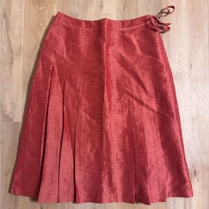 Talbots Linen and Silk Salmon Skirt Size 10